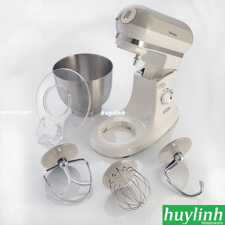 [HCM][Trả góp 0%]Máy đánh trộn bột đa năng Ariete MOD 1588 - 5.5 lít - BH 24 tháng