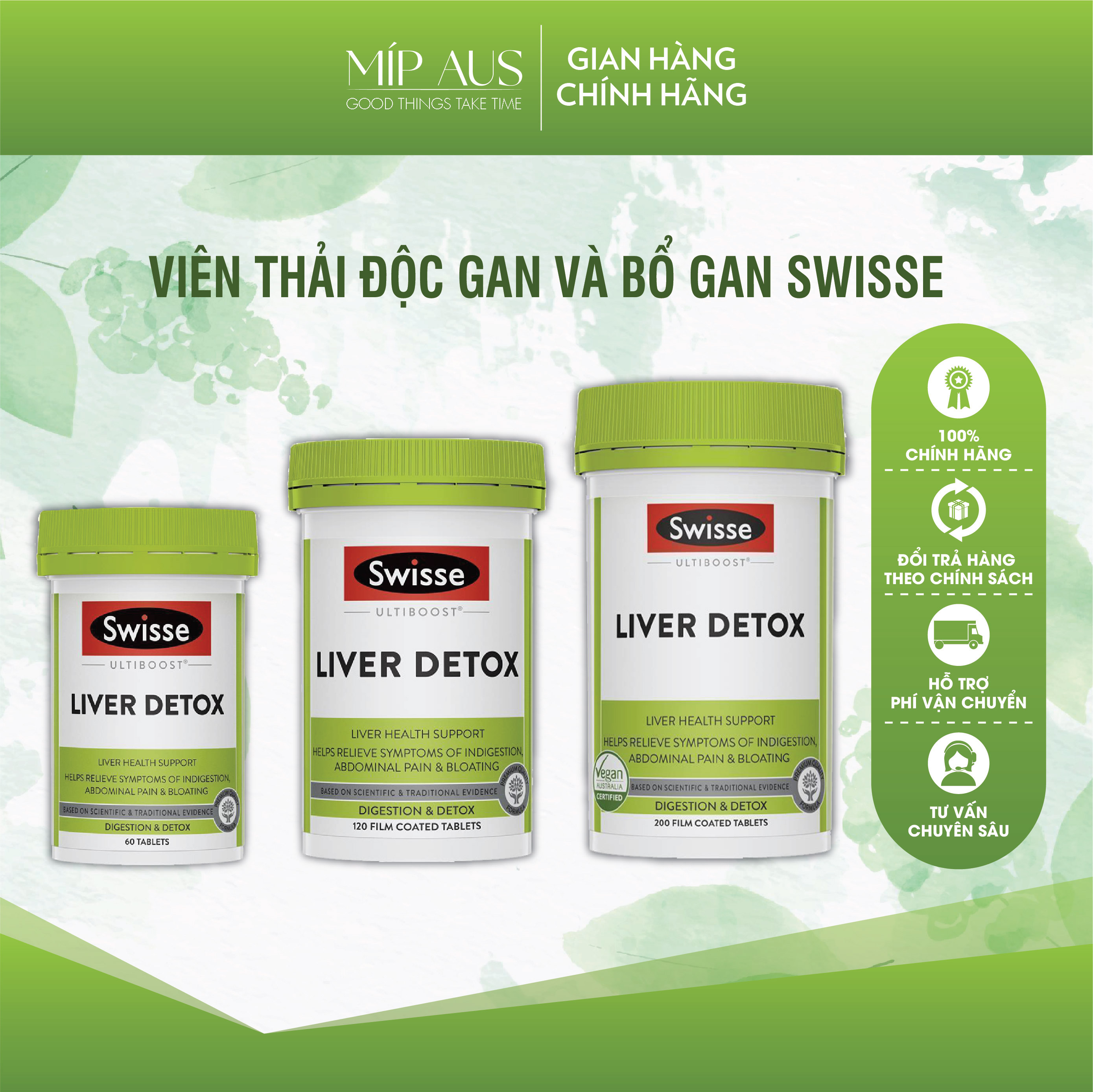 Viên Uống Thải Độc Gan Swisse Liver Detox