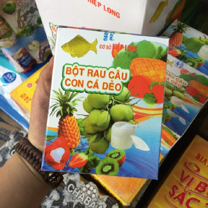 3 GÓI BỘT RAU CÂU CON CÁ DẺO HIỆP LONG
