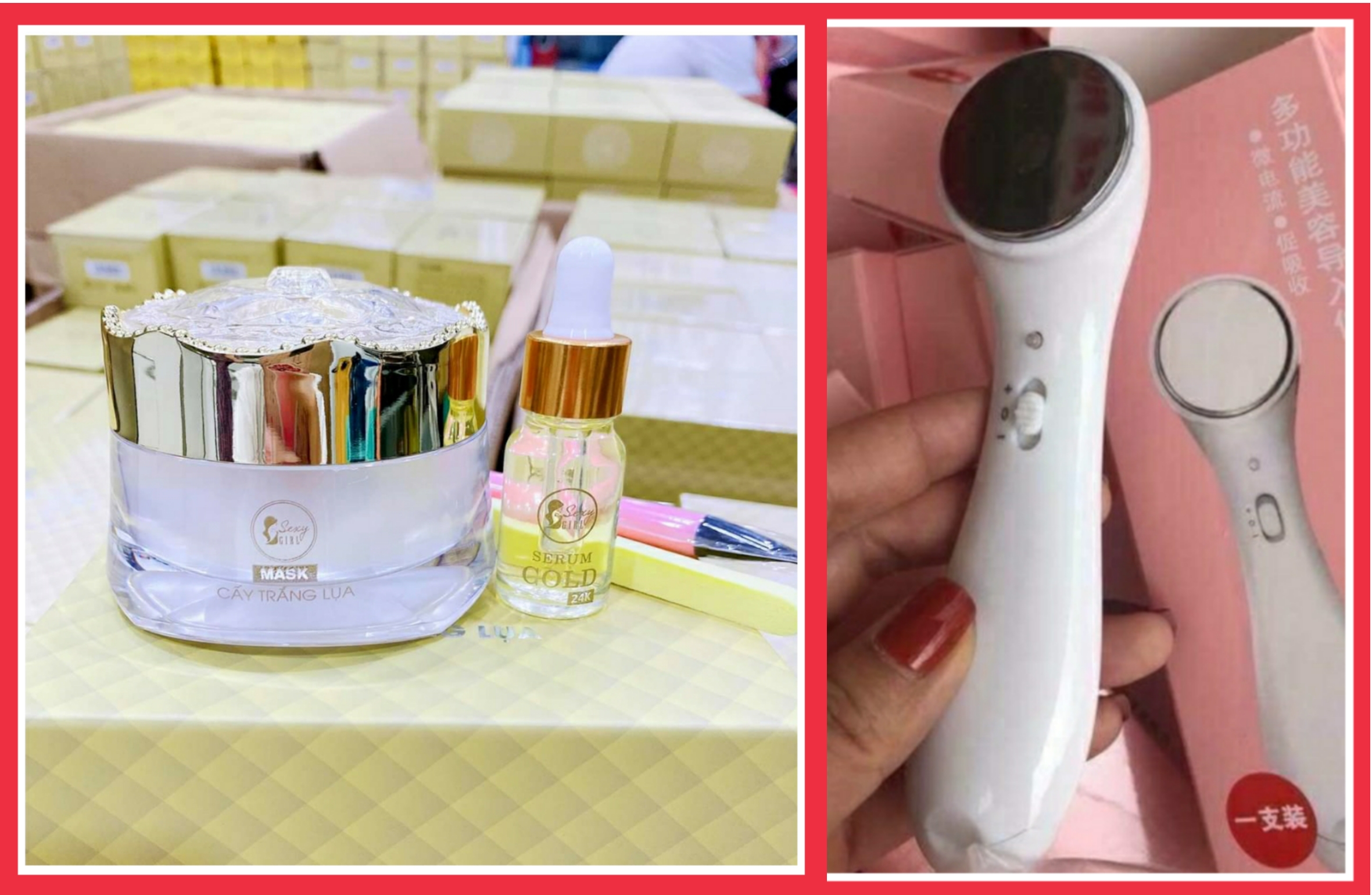 [HCM]COMBO CẤY TRẮNG LỤA NANO + MÁY DI TINH CHẤT CHUẨN SPA TẠI NHÀ [Tặng cọ quét + mặt nạ]