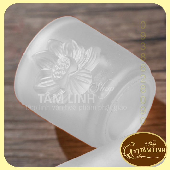 Án Năm Ly Nước Thờ Cúng Lưu Ly Trắng