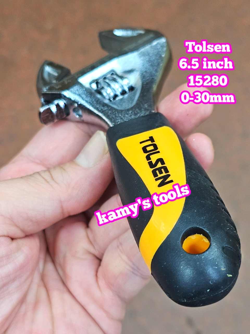 Mỏ Lết Mini Tolsen Mở Miệng 30mm Dài 165mm 6.5 inch 15280