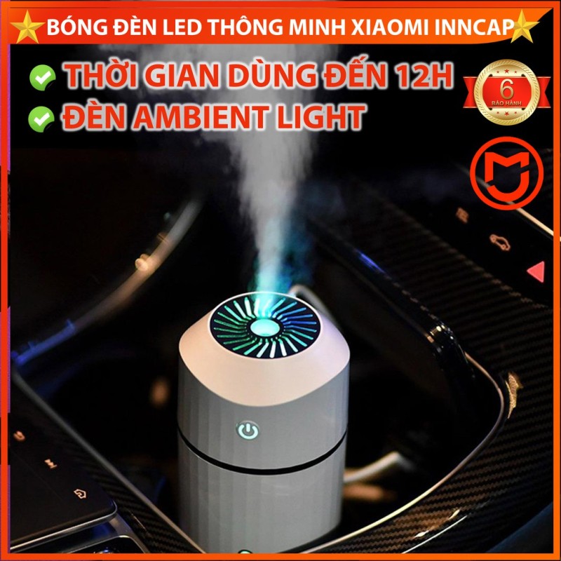 ✅ Máy phun sương tạo ẩm kết hợp tinh dầu xe hơi Xiaomi Lecai , đèn ambienlight, 320ml dùng đến 12h.
