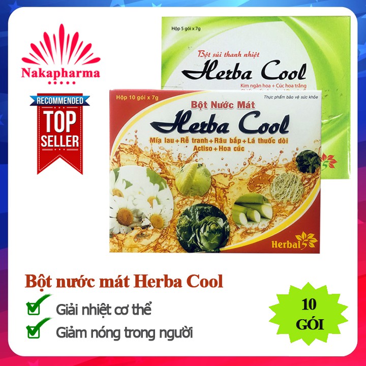 ✅ Bột nước mát HERBA COOL – Giúp thanh nhiệt, lợi tiểu, thanh lọc cơ thể, giảm nóng trong người Herbacool