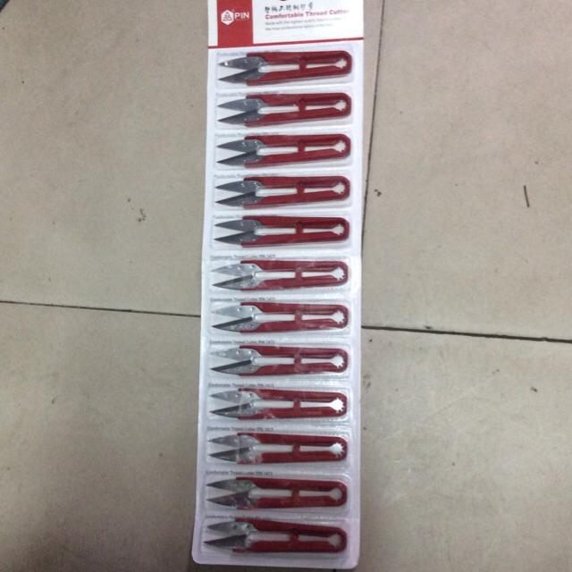 Kéo bấm chỉ, kéo cắt chỉ - vỉ 12 cái