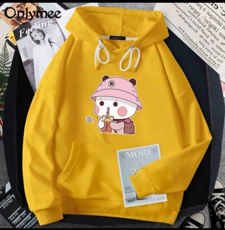 Áo khoác hoodie, áo khoác nữ vải nỉ chần bông siêu cá tính mềm mịn
