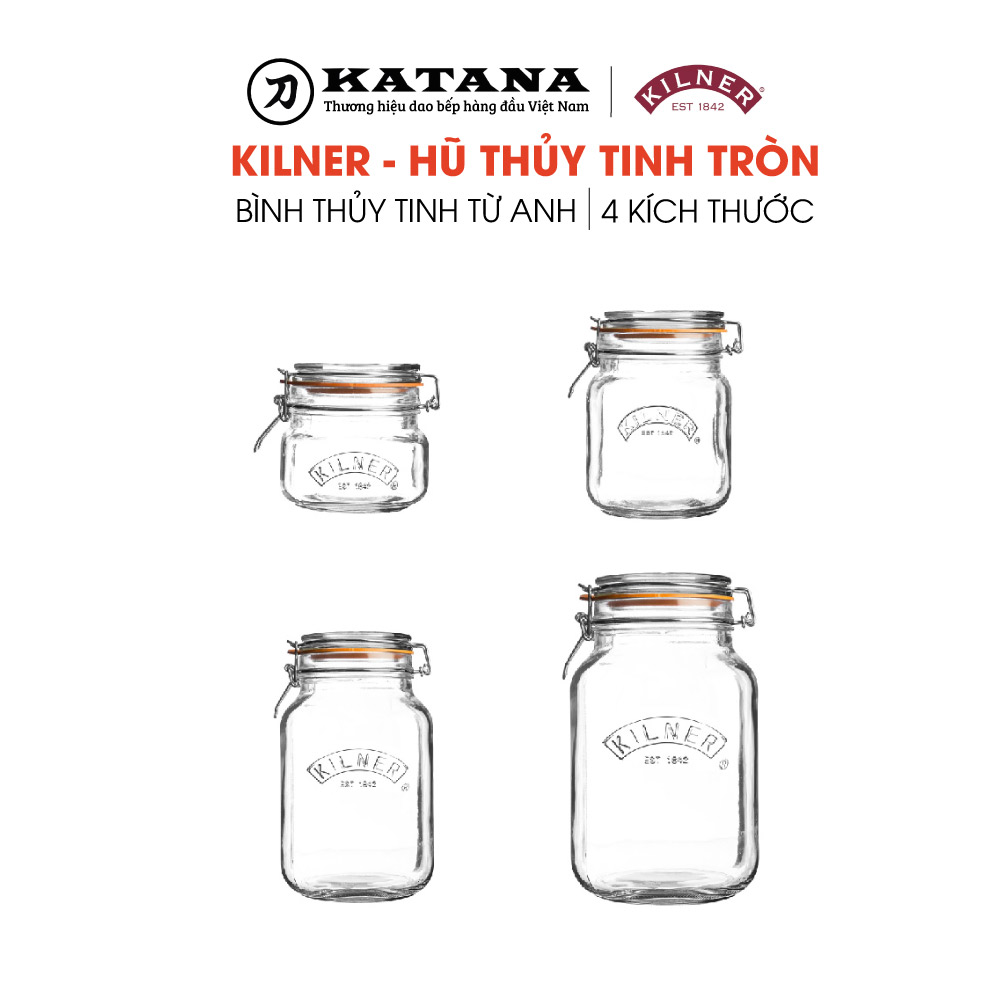 Kilner - Hũ Thủy Tinh Tròn - 1.5L