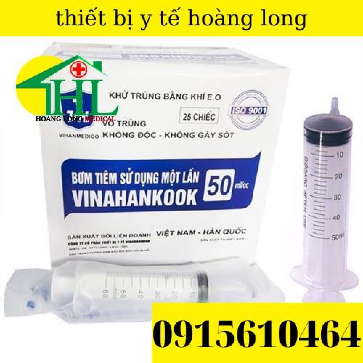 [Bán lẻ 10 chiếc] Bơm tiêm 1 lần Vinahankook 5ml