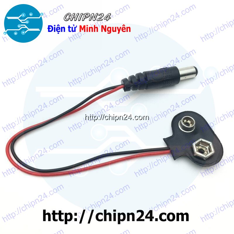 [2 sợi] (C93) Dây đế pin 9V có ra chuôi cắm Jack DC