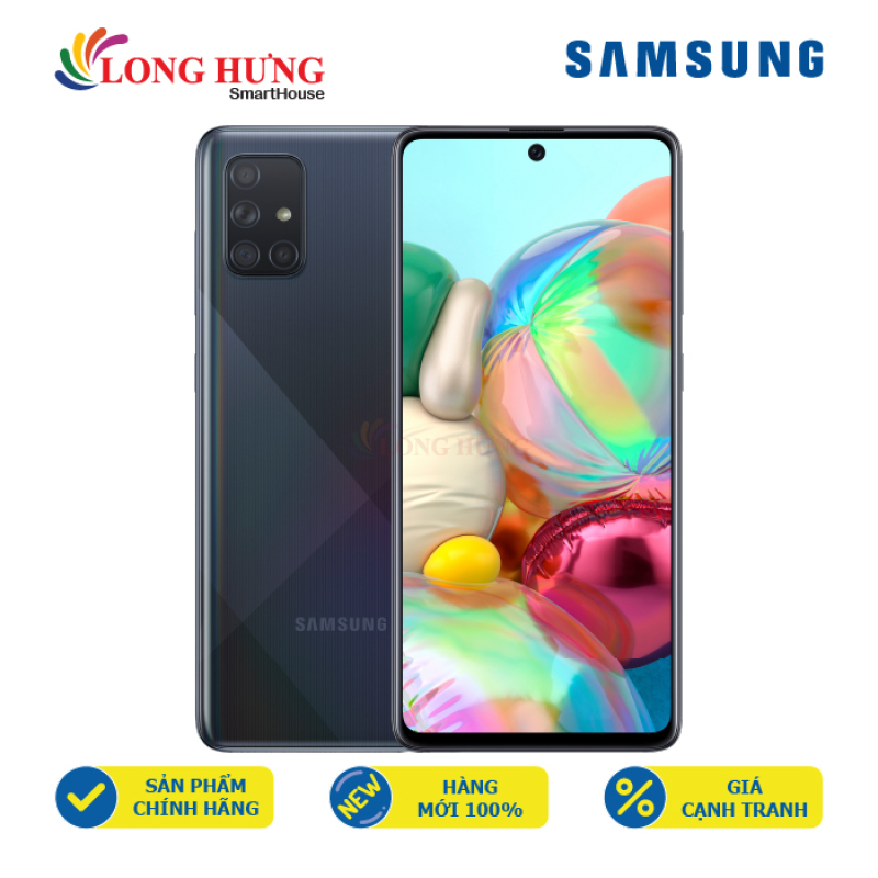 Điện thoại Samsung Galaxy A71 (8GB/128GB) - Hàng chính hãng - Màn hình 6.7 inch Infinity-O Full HD+, bộ 4 Camera sau, Pin 4500mAh, Cảm biến vân tay tích hợp trên màn hình