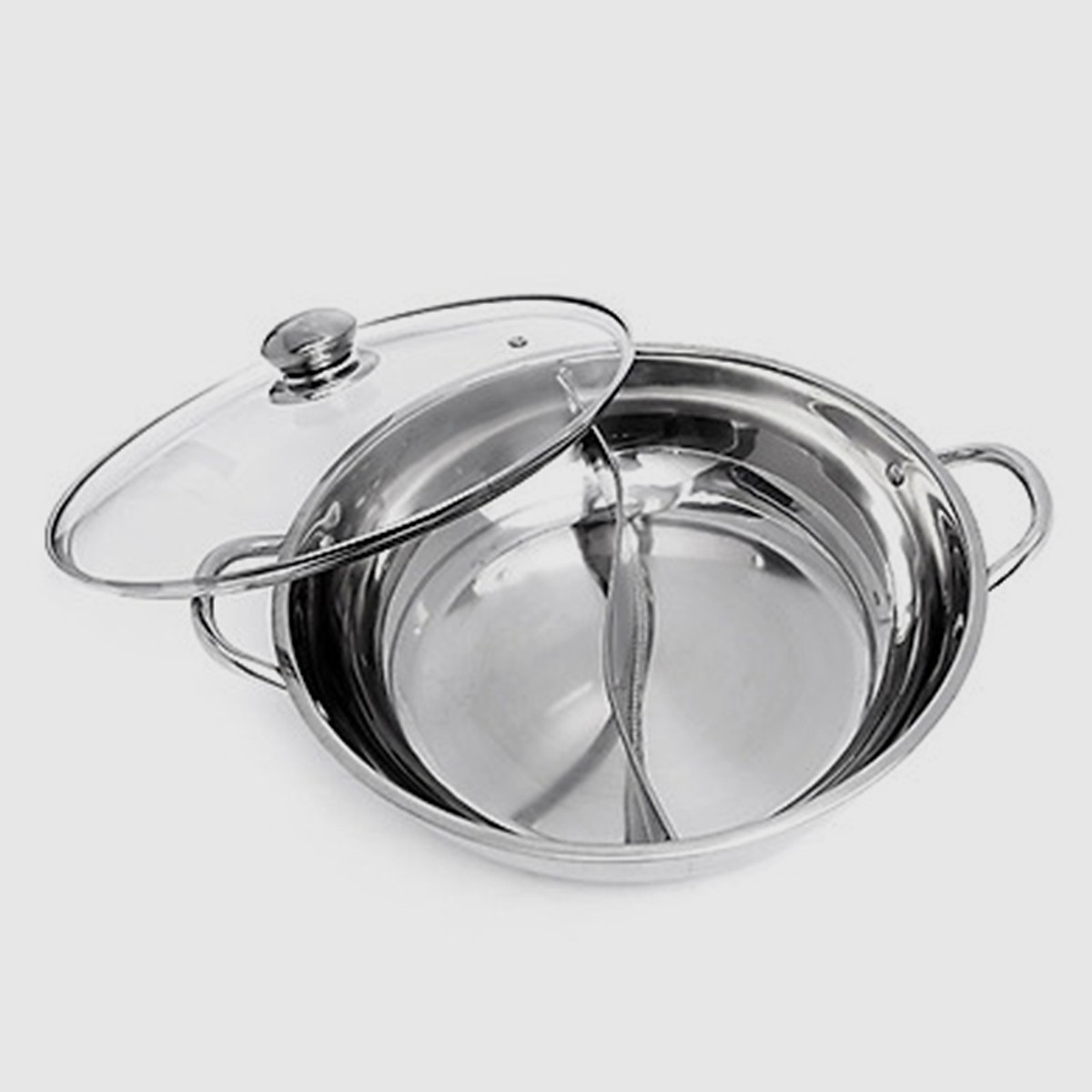 Nồi Lẩu Inox 2 Ngăn Đa Năng Size 26Cm