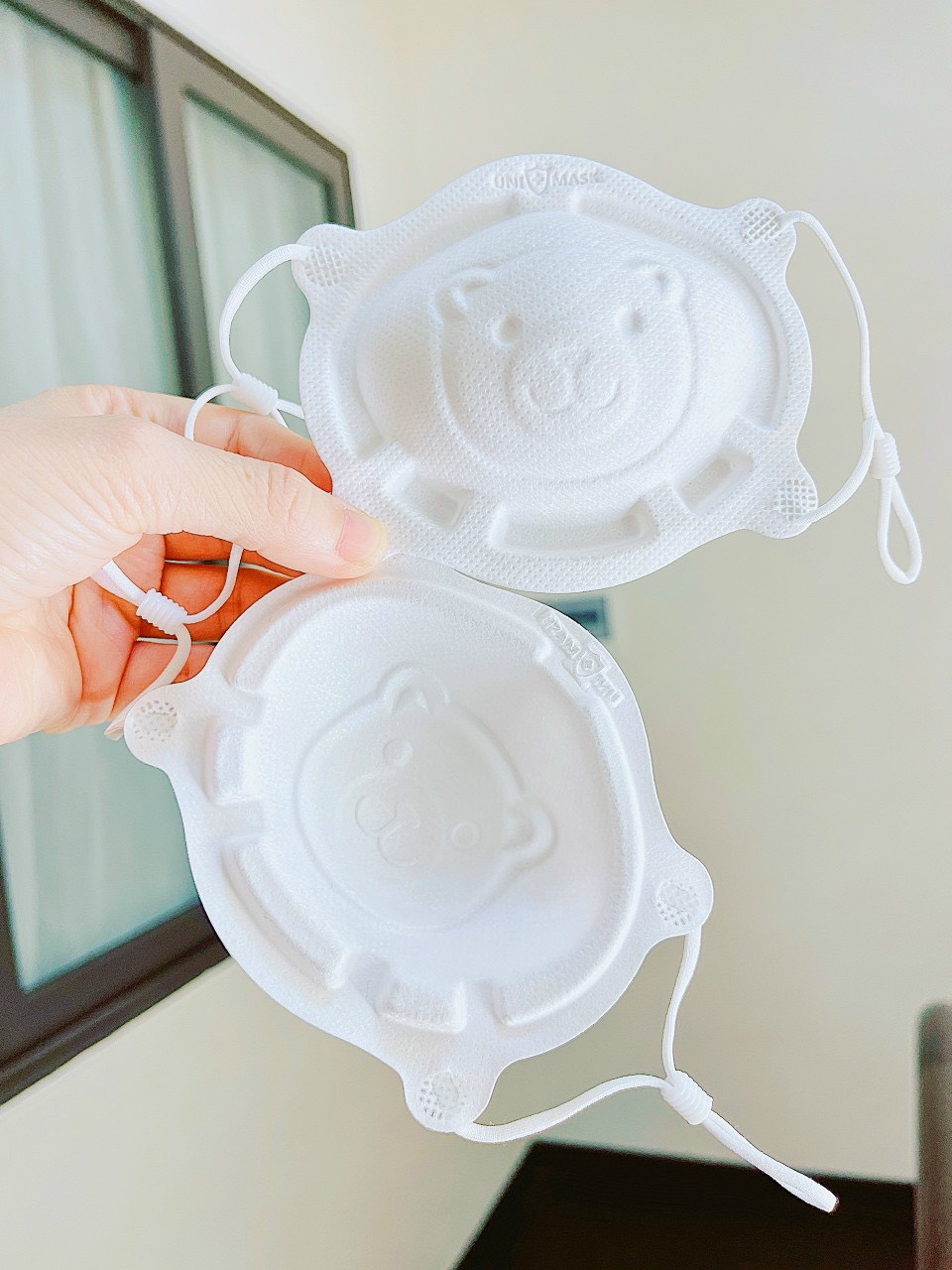 Sét 3 chiếc khẩu trang Gấu UNI Mask cho bé từ 0-3tuỏi