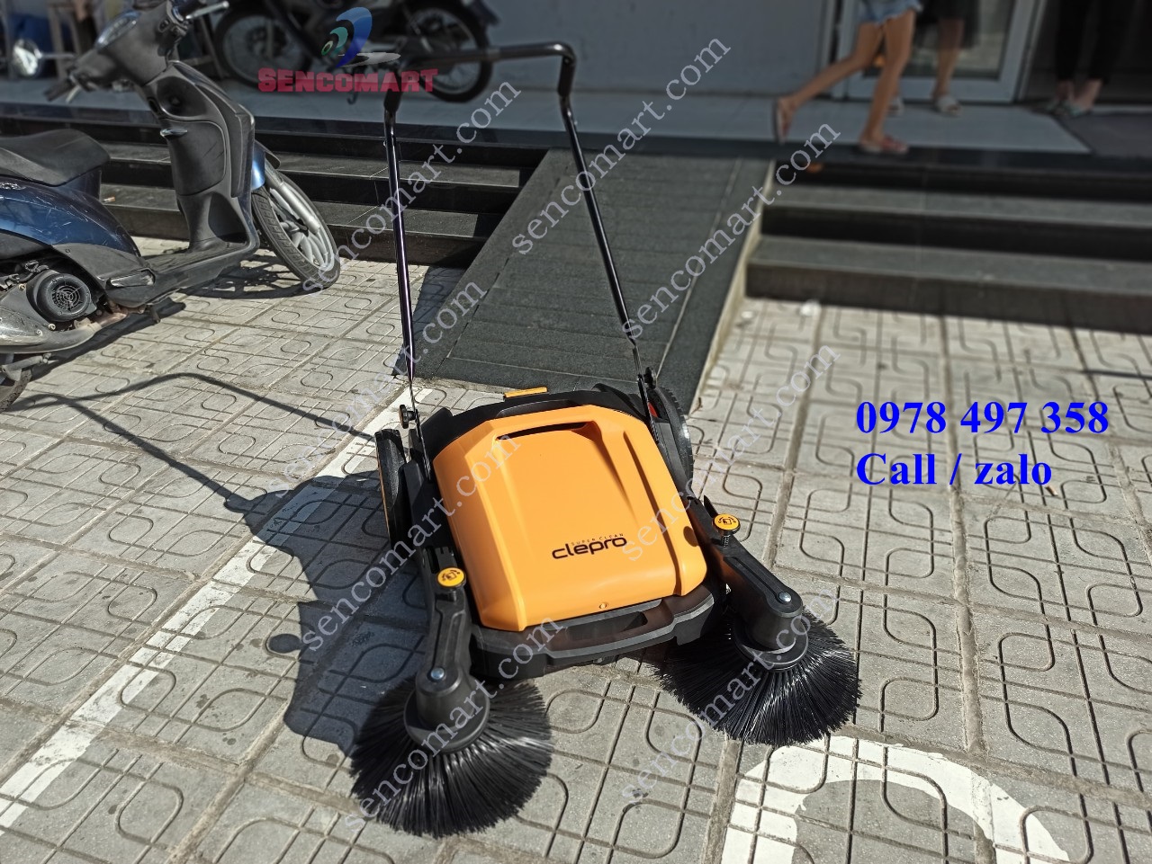 Máy dọn vệ sinh siêu nhanh đẩy tay clepro 103/2
