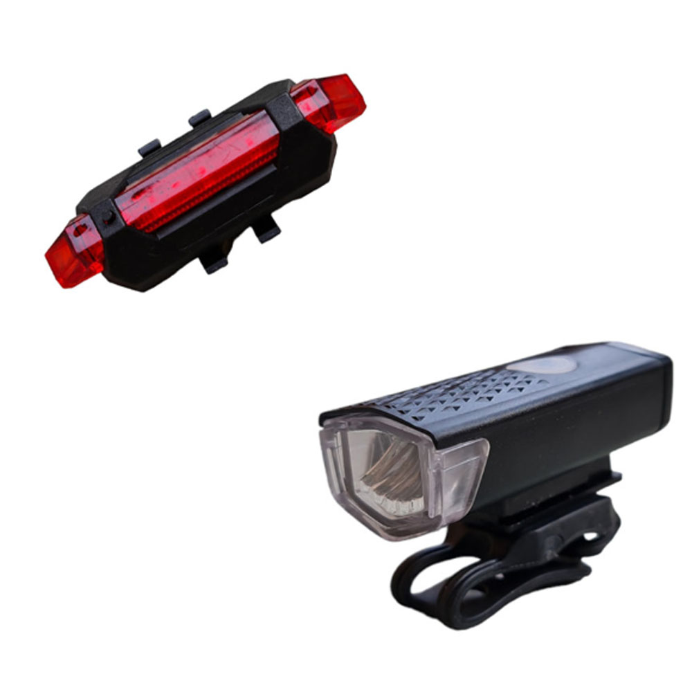 Đèn trước và đèn sau LED phản quang xe đạp