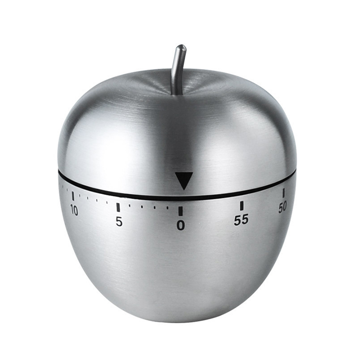 Đồng hồ hẹn giờ Pomodoro kim loại hình quả táo
