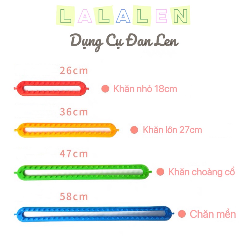 Khung Loom Hỗ Trợ Đan Len (Có Nhiều Size)