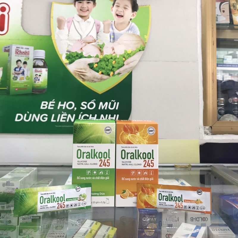 Oralkool 245 bù nước hộp 20 gói