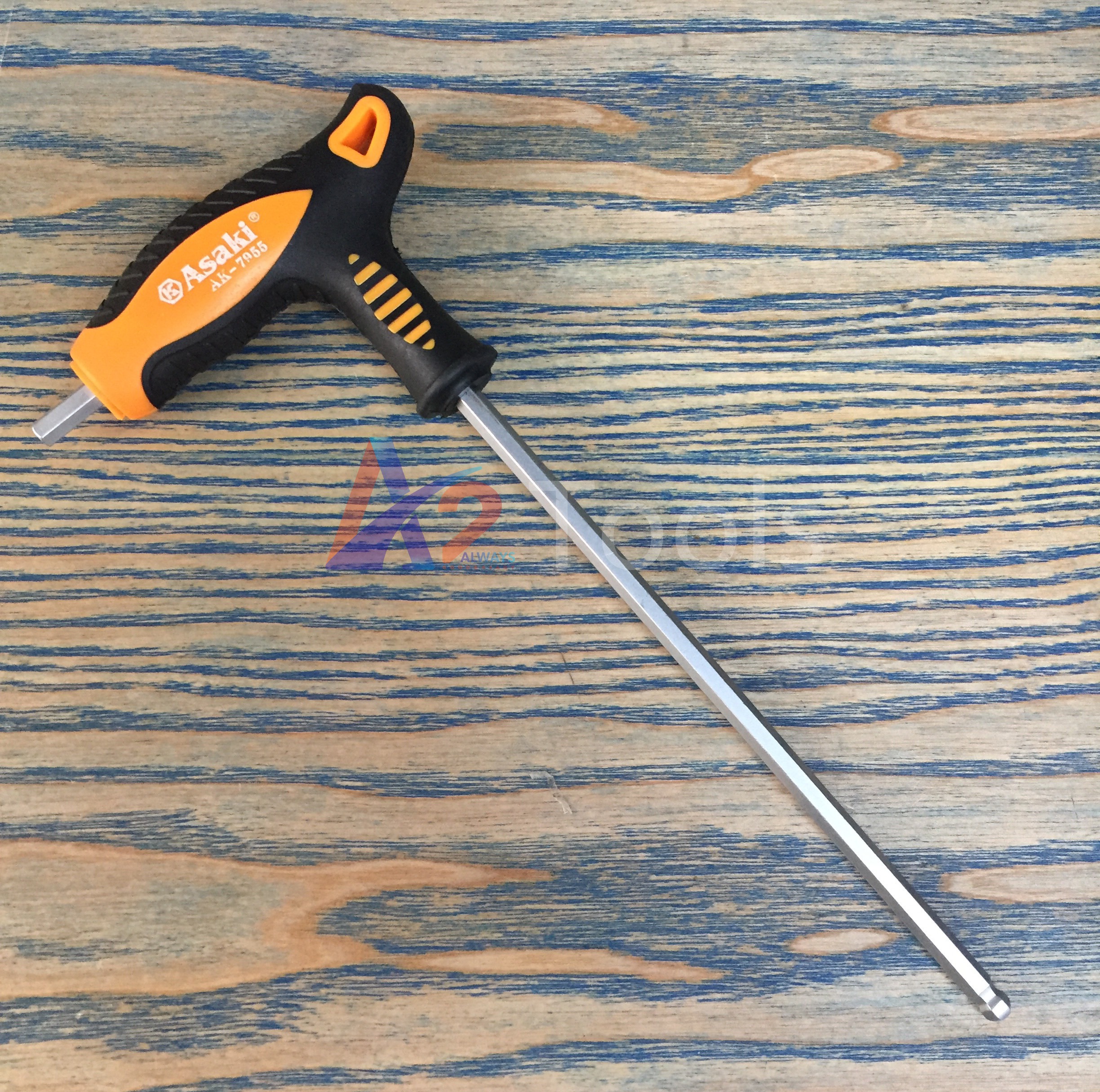 Lục giác bi có tay cầm chữ t 5mm asaki ak-7955