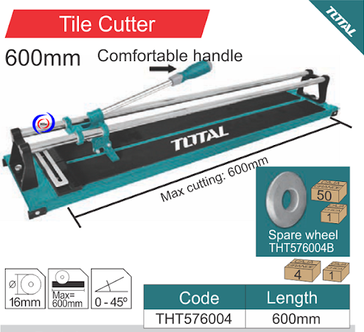 Bàn cắt gạch men 600mm Total THT576004
