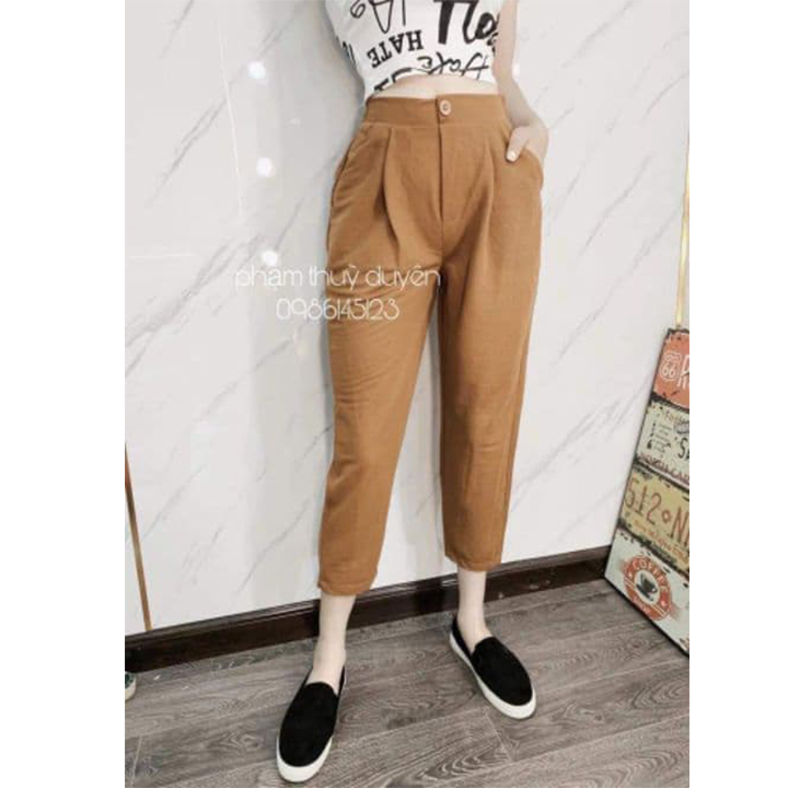 Quần đũi baggy khuy cao cấp
