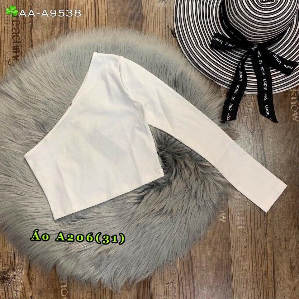 Áo thun lụa body 1 tay dài phong cách thái ttkx0499