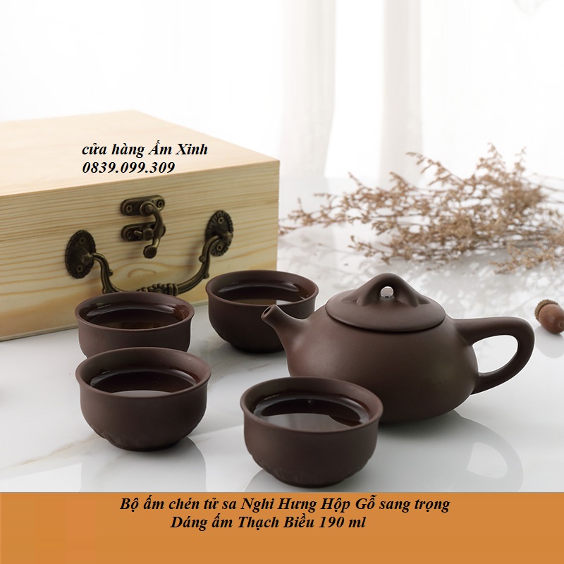 Bộ ấm chén tử sa Nghi Hưng