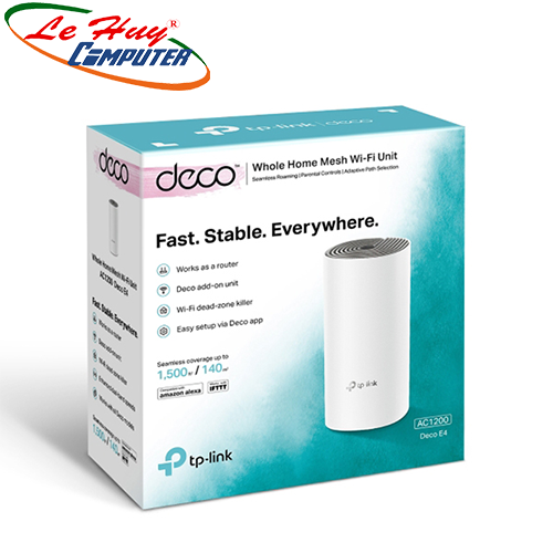 Bộ phát wifi tp link mesh deco e4 - chính hãng