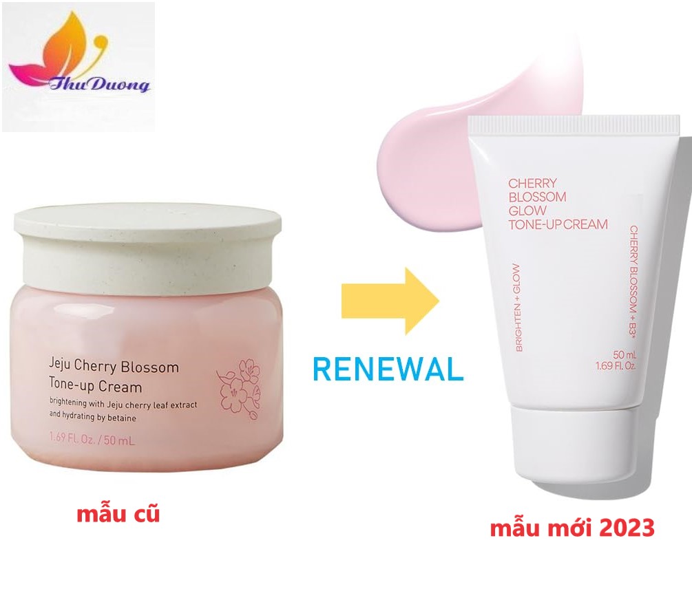 Kem Dưỡng Nâng Tông Da Innisfree Jeju Cherry Blossom Tone Up Cream 50ml