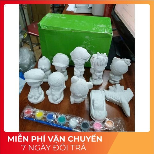 Bảo Hành 6 Tháng Bộ tô tượng cho bé,(Gồm 10 tượng, bút và màu vẽ)