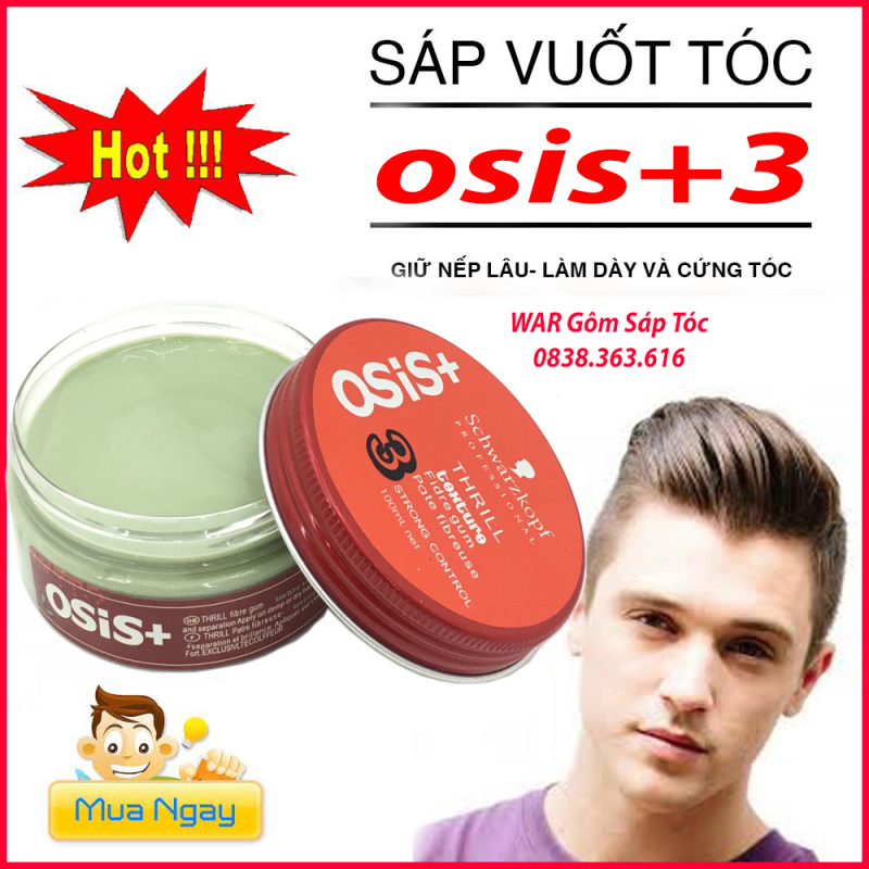 [hot hot]SÁP vuốt tóc NAM NỮ  OSIS +3 siêu cứng CHUẨN SALON giá rẻ