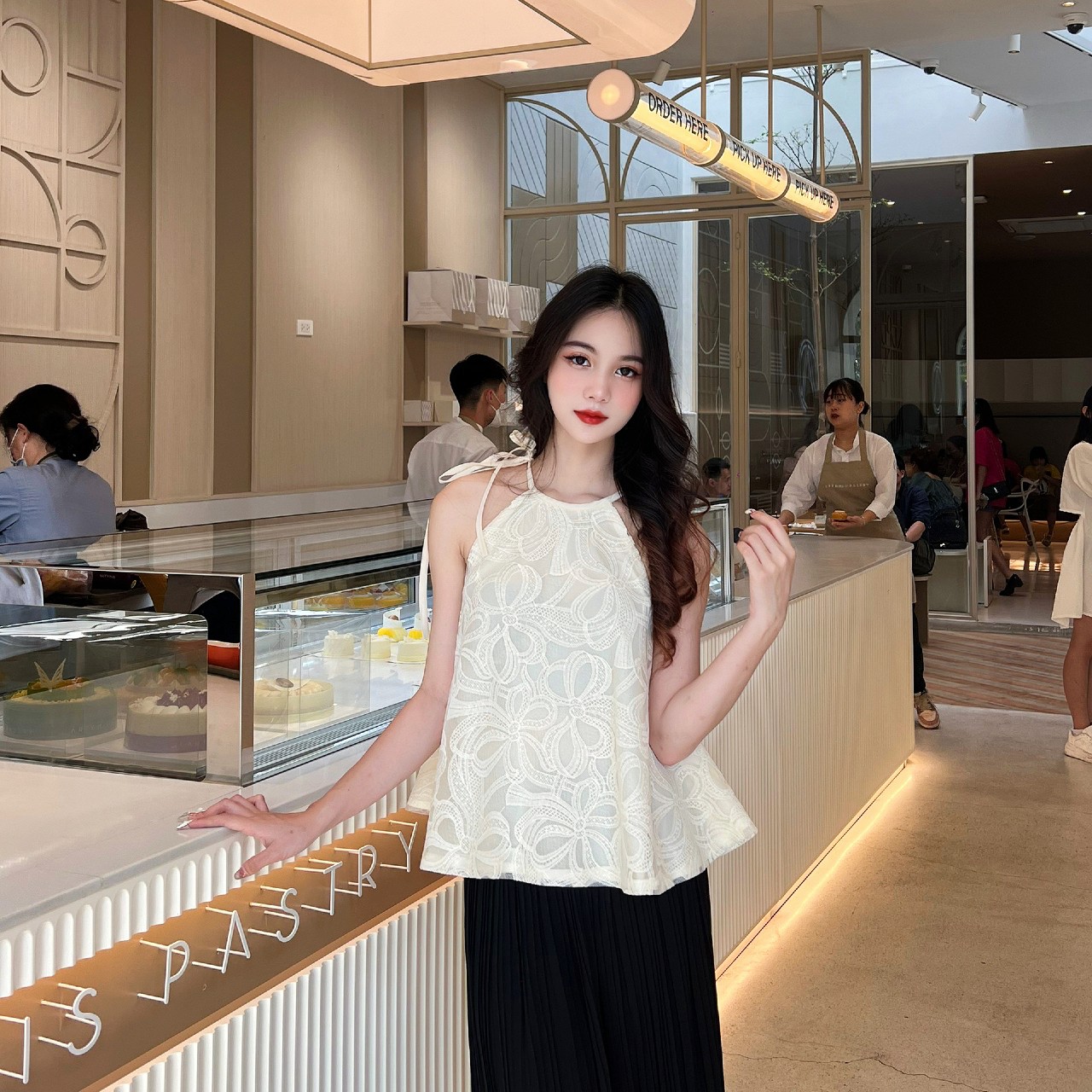 Áo yếm nữ dáng suông cổ tròn Linly Store A-YS3