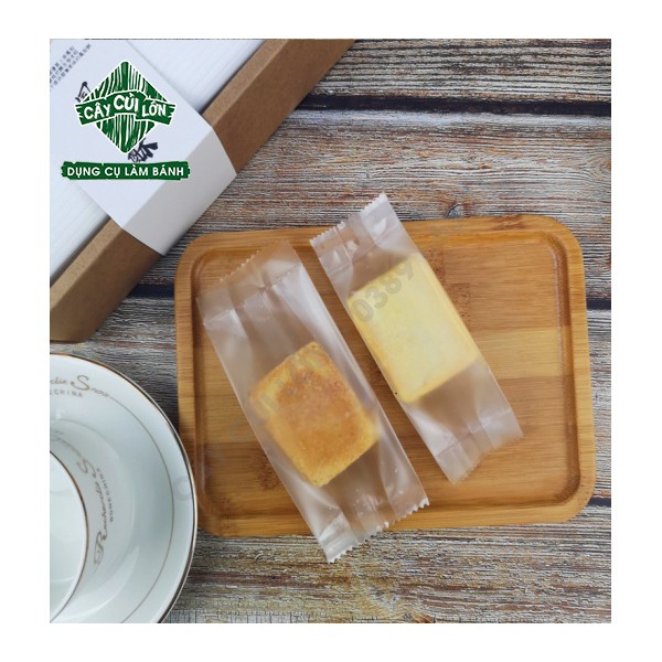 Set 100 túi dứa trắng mờ