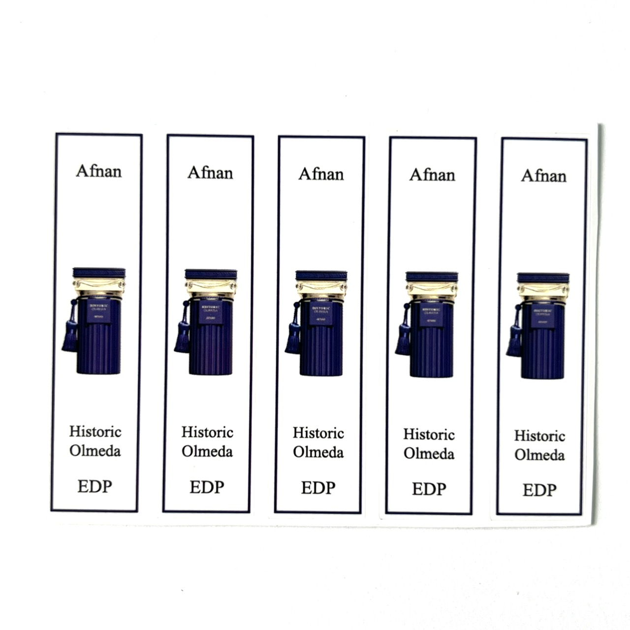 [HCMC] combo 10 PCs Afnan perfume bottle sticker for full range extract bottle