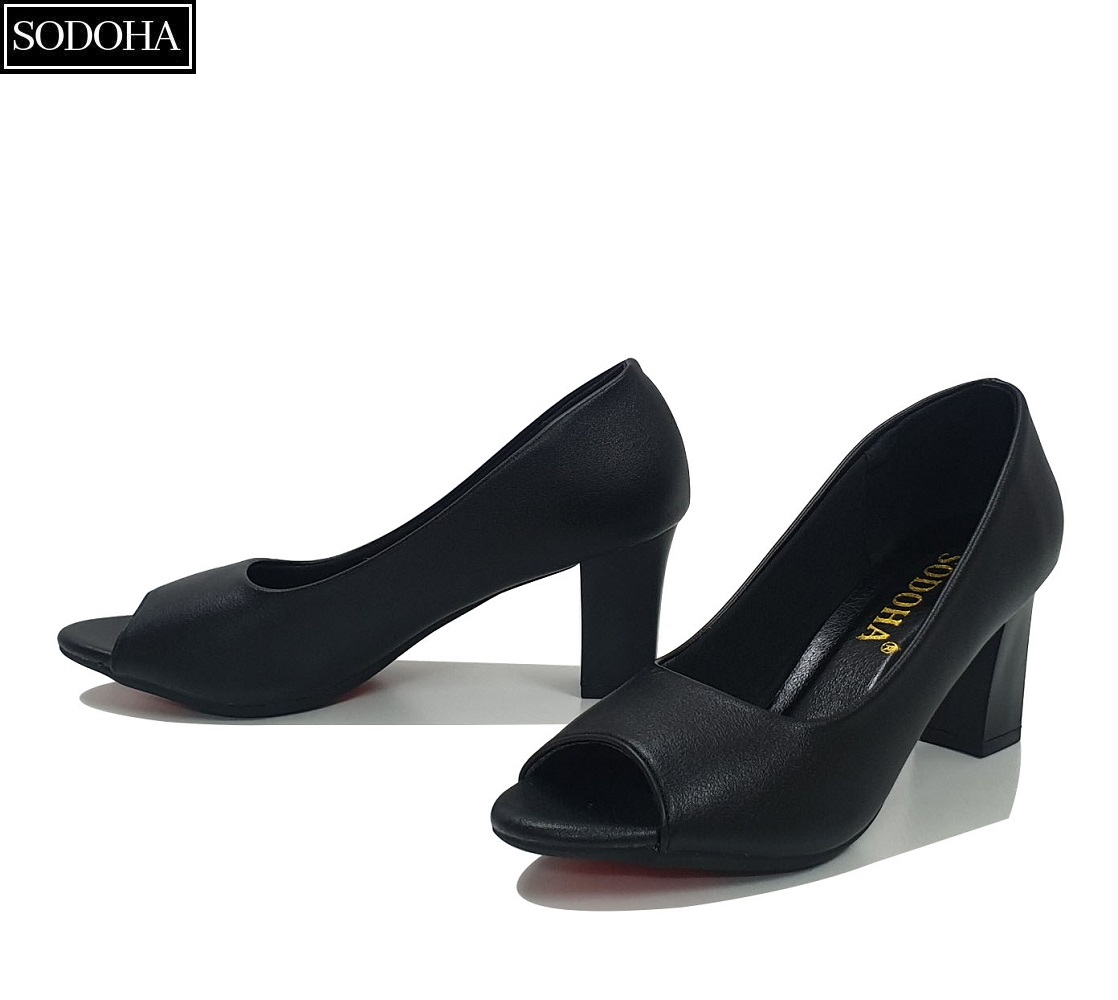 Giày Cao Gót Nữ Hở Mũi SODOHA HM7C đế cao 7cm