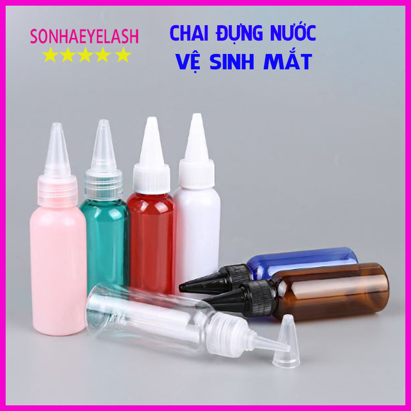 Chai xịt đựng nước vệ sinh mắt, mi