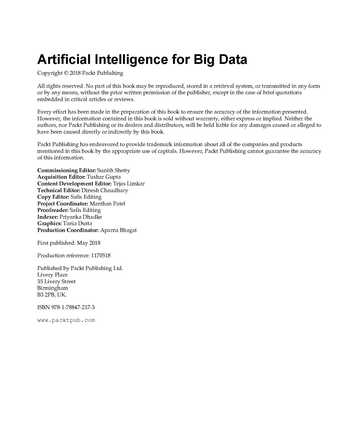 Artificial Intelligence for Big Data