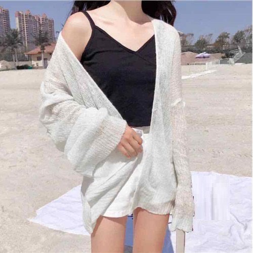 Áo Khoác Cardigan Len Mỏng Cho Nữ Phong Cách Ulzzang Phù Hợp Đi Đà Lạt, Dạo Biển