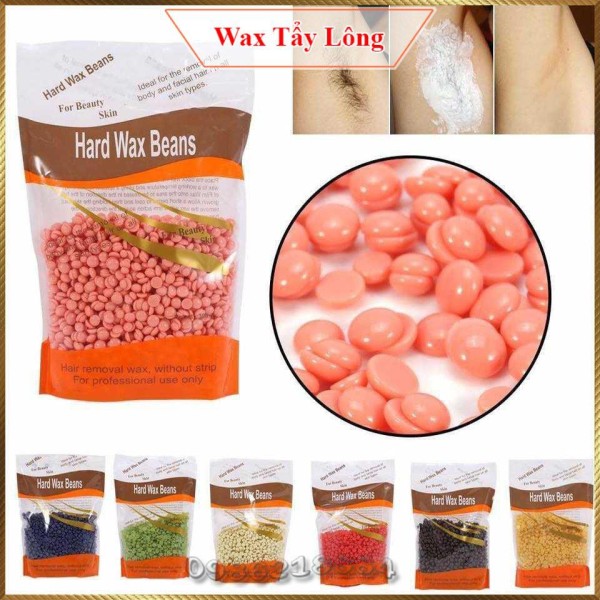 (Free que gỗ) Sáp wax lông nóng dạng hạt đậu Viên Hard Wax Beans 100g HWB6 cao cấp