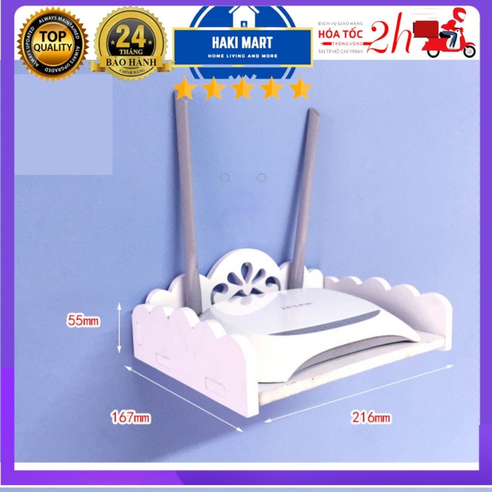 Kệ treo tường, kệ đặt modem wifi, đầu thu kỹ thuật số, remote, điện thoại - HAKI MART