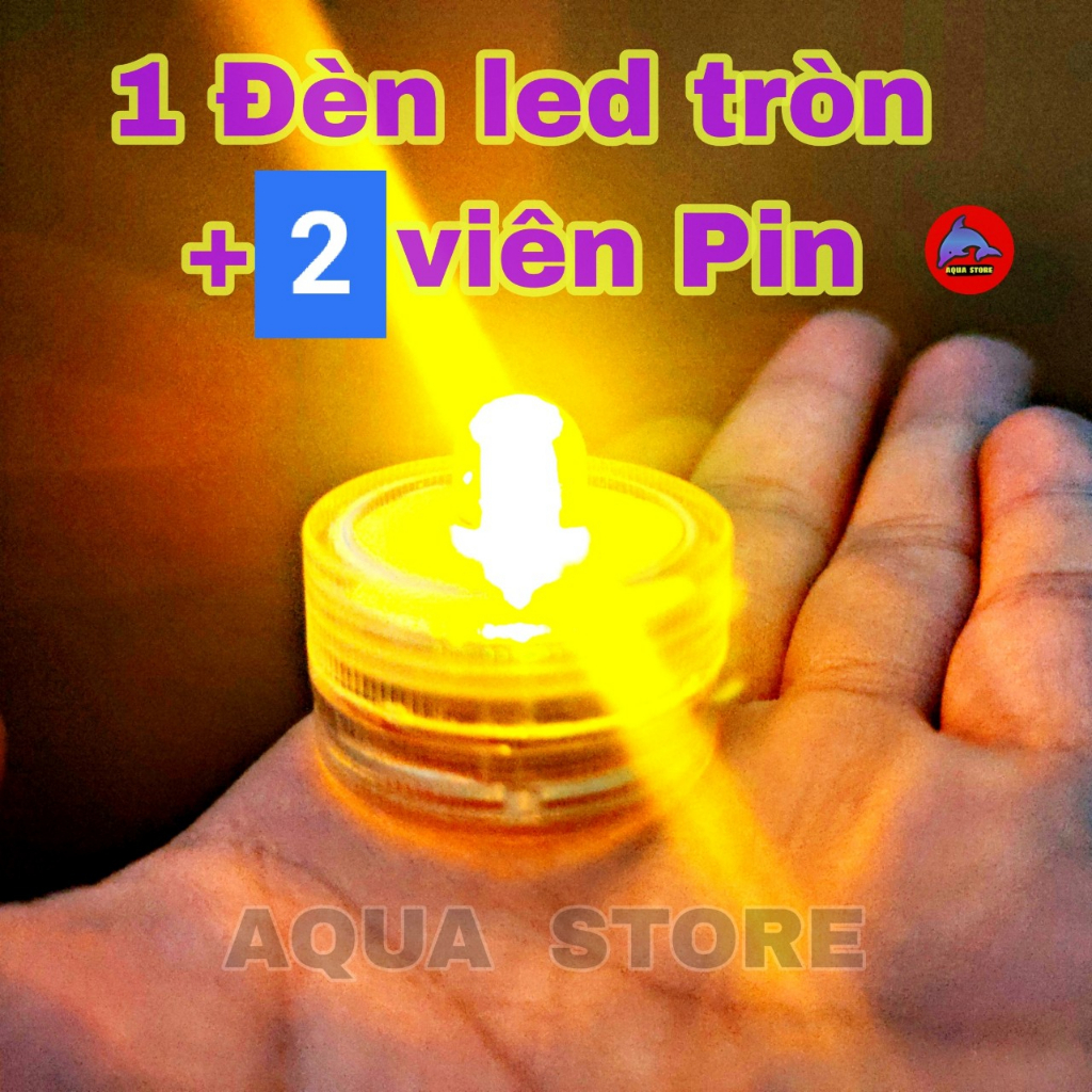 Đèn Led mini dùng Pin - đèn trang trí hồ cá tiểu cảnh