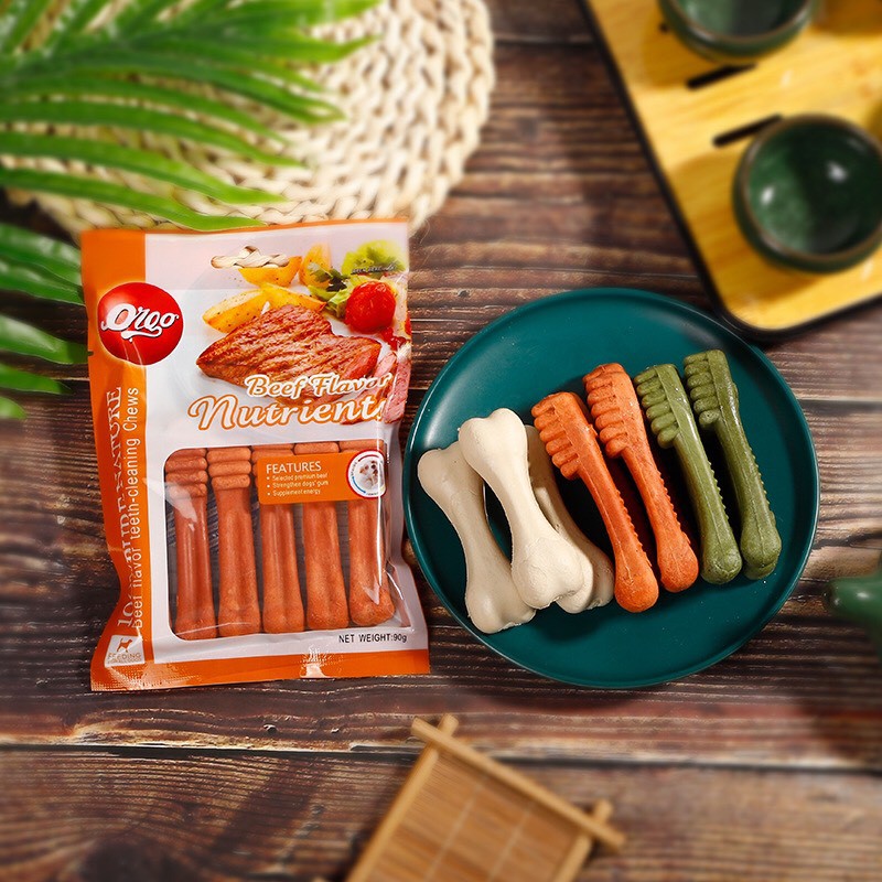 Xương canxi gặm sạch răng cho chó Orgo