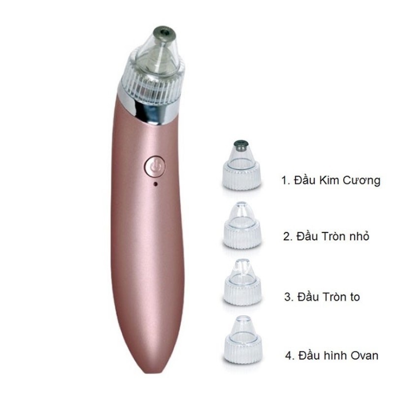 MÁY HÚT MỤN 3 ĐẦU ĐEN KÈM 3 ĐẦU HÚT MỤN, MÁY TẨY TẾ BÀO CHẾT, HÚT MỤN CÁM, GIẢM NỞ LỖ CHÂN LÔNG, MÁY HÚT BÃ NHỜN giá rẻ