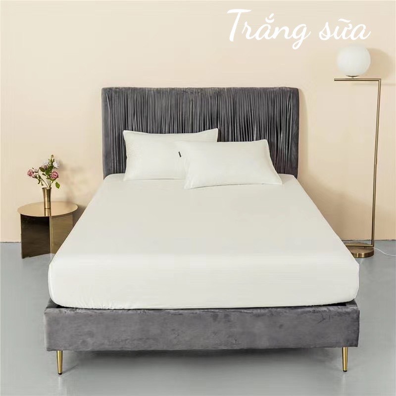 (❣️GIÁ BAY NÓC) Bộ ga gối lụa tencel trơn 60s cao cấp ga giường lụa mát lạnh - nhiều mẫu lựa chọn