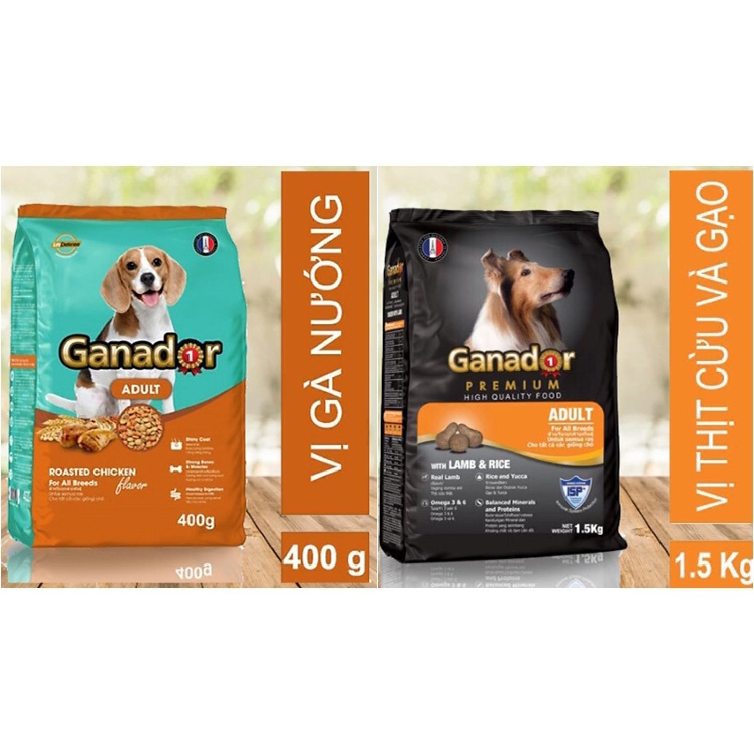[3kg]Thức ăn cho chó trưởng thành Ganador vị thịt cừu + cá hồi + gà