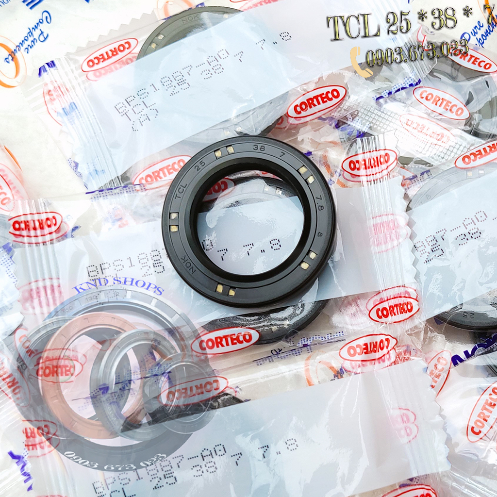 Phốt chịu áp NOK TCV 25*40*7 và Phớt chặn dầu bánh trước sau Suzuki Satria, Raider FI NOK TC 25*40*7, Phốt chặn nhớt trục chuyên cho phụ tùng xe máy - KND Shops