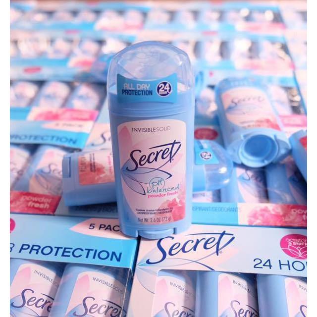 Lăn Khử Mùi Secret Powder fresh 73g – Nữ