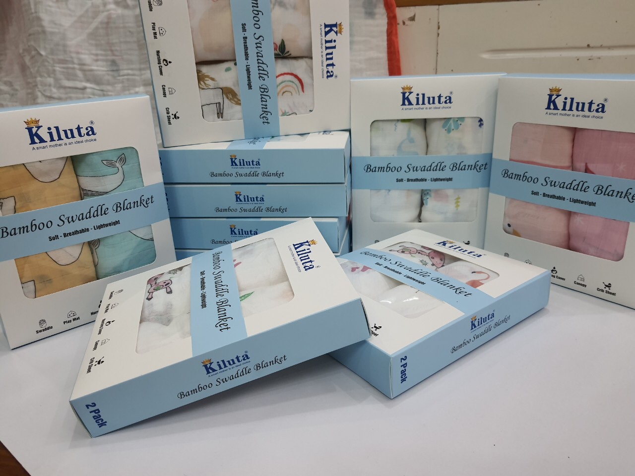 Combo khăn tắm - Set 2 khăn tắm xô cho bé