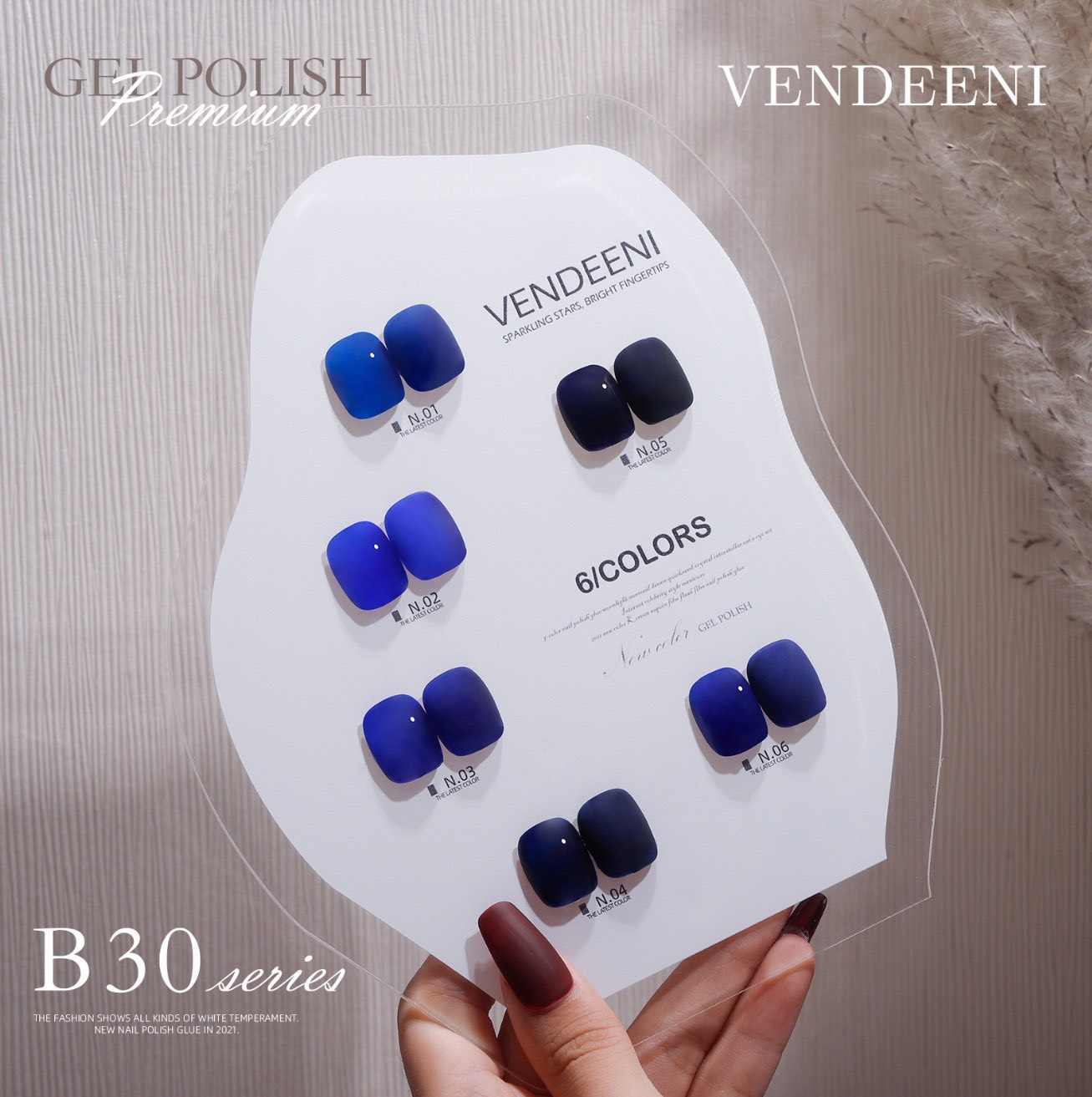 Sơn gel vendeeni chai đỏ mã b30 - 15ml - lẻ màu