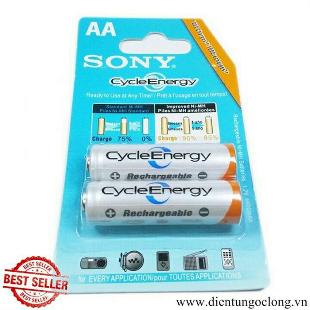Pin sạc aa sony