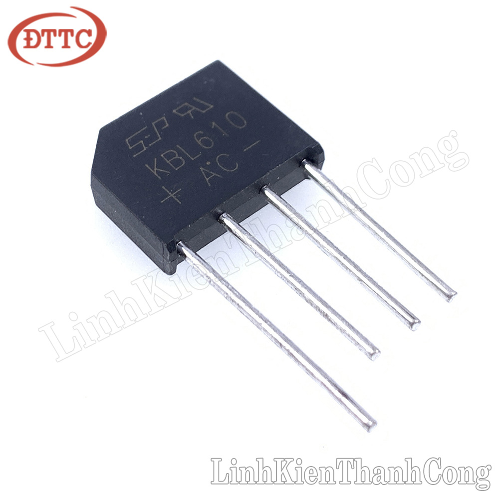 Diode cầu kbl610 6a 1000v